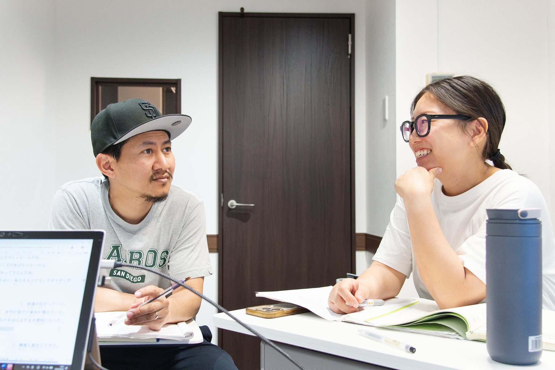 日常会話を学ぶ様子